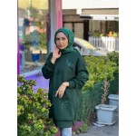 İşlemeli scuba tunik